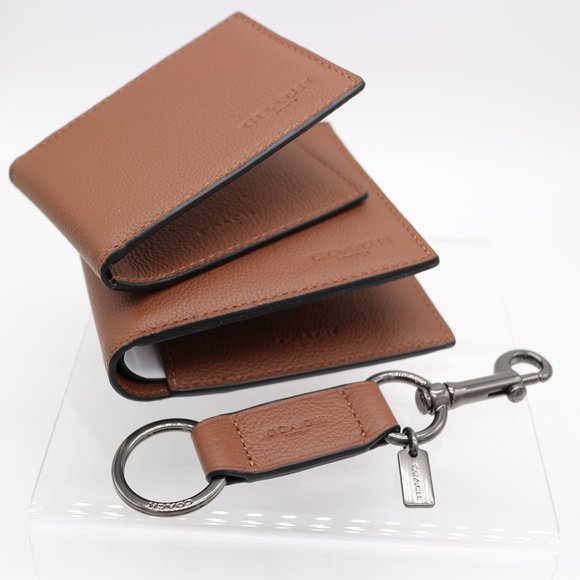 Coach Boxed Compact Id Wallet Trigger Snap Keyfob - Picture 2 of 9